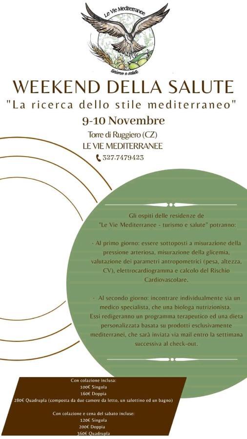 Le Vie Mediterranee Torre di Ruggiero Esterno foto